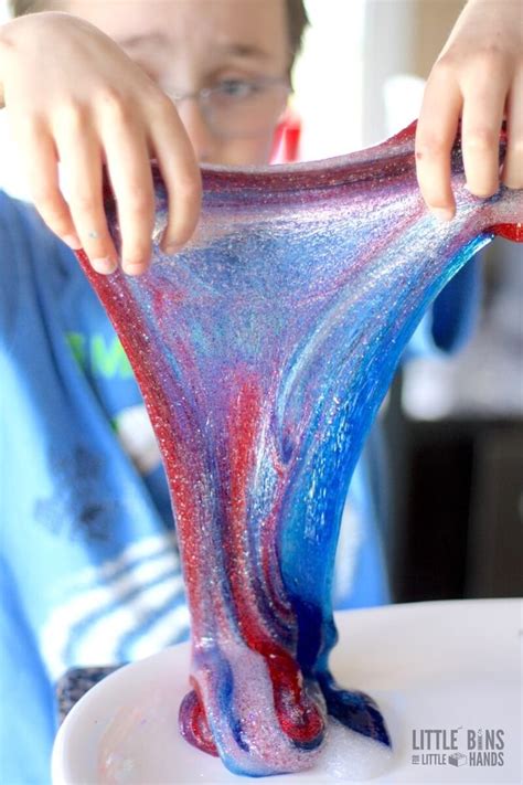 Make Clear Glue Slime Recipe And 4th Of July Chemistry Activity