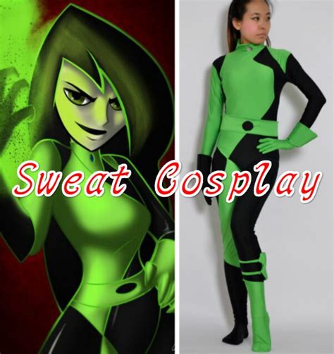 High Quality Customized Kim Possible Shego Costume Lycra Spandex Super