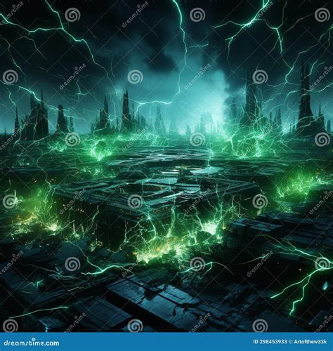 Electrifying Chaos: Intertwined Cables In Energetic Power Surge Stock