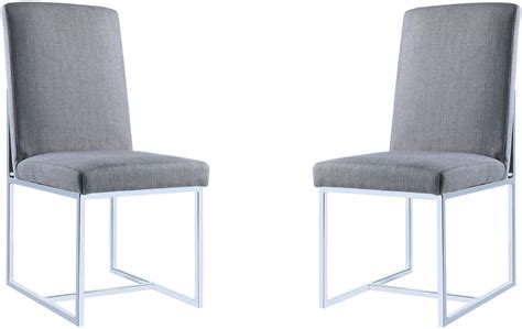 Coaster company of america has been an importer and distributor of fine furniture in the united states and mexico since 1972. City Chic Grey Dining Chair by Donny Osmond Set of 2 from ...