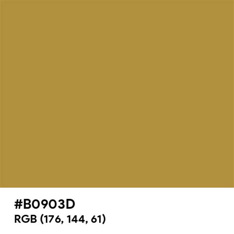Antique Gold Color Hex Code Is B0903d