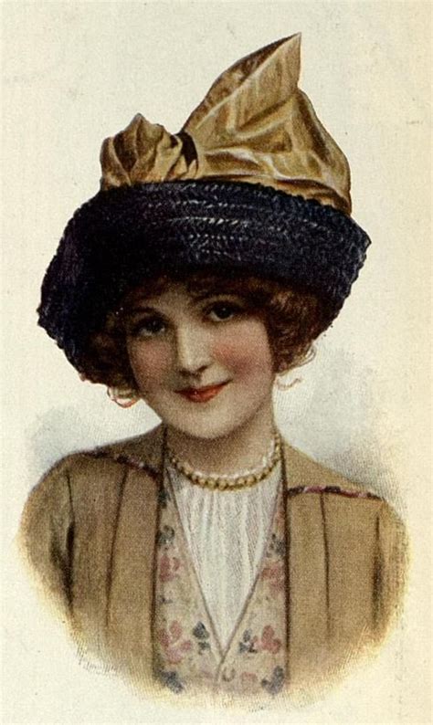 1913 ladies home journal straw hat trim edwardian hat hats vintage victorian hats