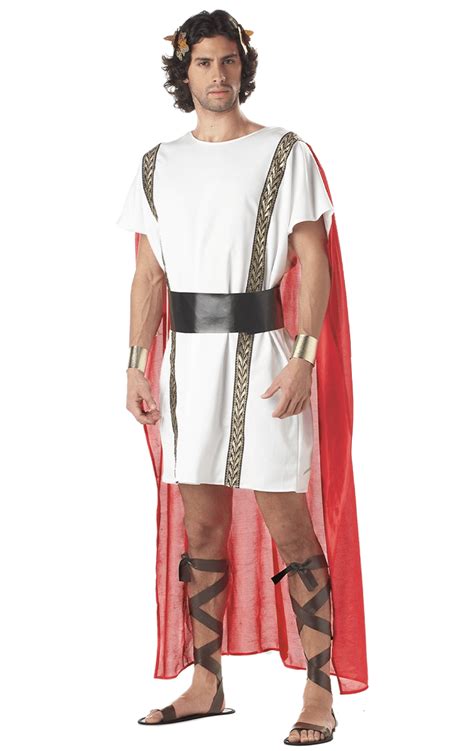 Adult Mens Mark Antony Roman Emperor Greek God Toga Fancy Dress Costume