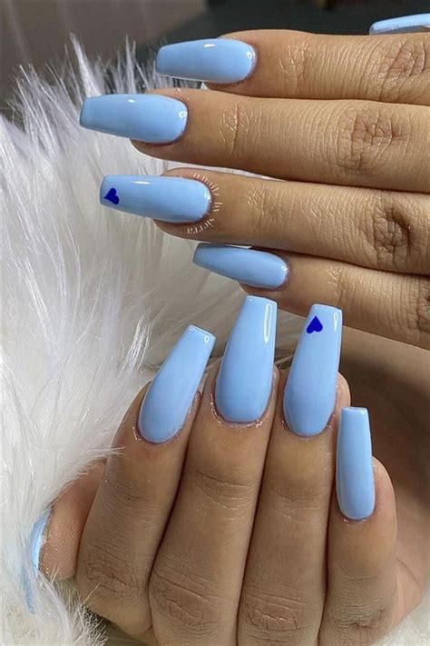 2020 A Collection Of Fashion Blue Nails Hi Fashion Girl Blue Nails