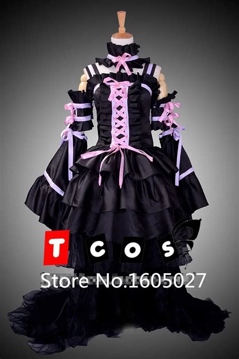 Anime Chobits Eruda Gothic Clamp Party Lolita Black Dress Uniform