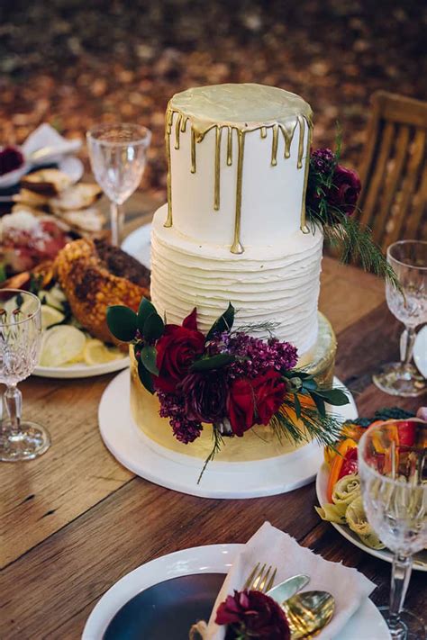 In some parts of england, the wedding cake is served at a wedding breakfast; Modern Rustic Wedding Inspiration with a Feasting Style ...