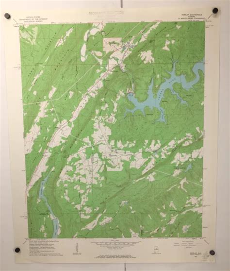 Vintage Remlap Quadrangle Alabama Geological Survey Map 1960 2 2495