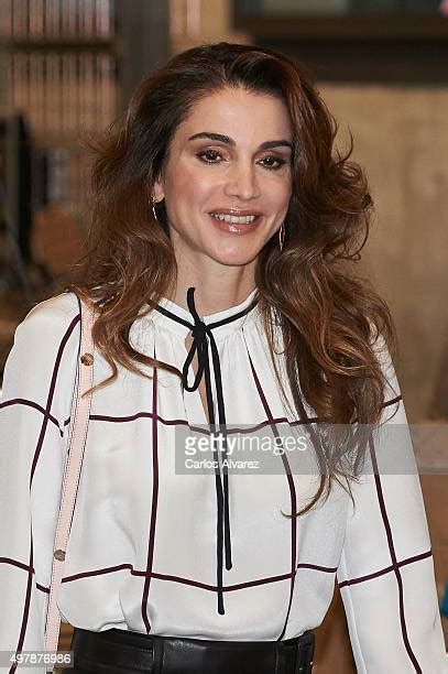 Queen Rania Of Jordan Visits Prado Media Lab Photos And Premium High Res Pictures Getty Images