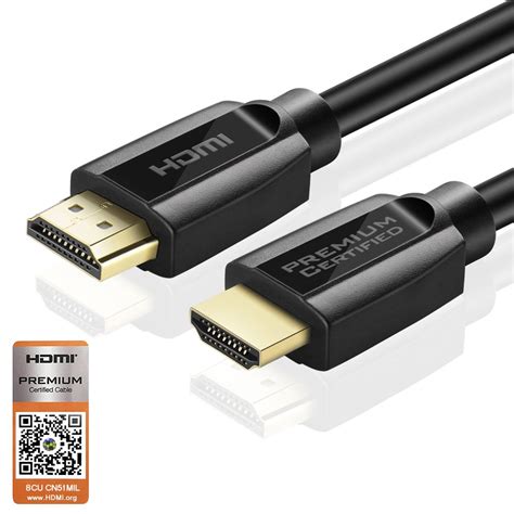 Premium Hdmi Cable 3ft Certified 4k Uhd Hdmi 20 18gbps High Speed