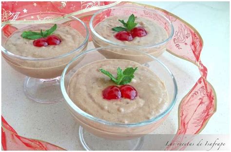 Receta hecha, probada y escrita por blog recopilatorio de recetas tere y merchy. Mousse de turrón de chocolate sin huevo - Recetas de ...