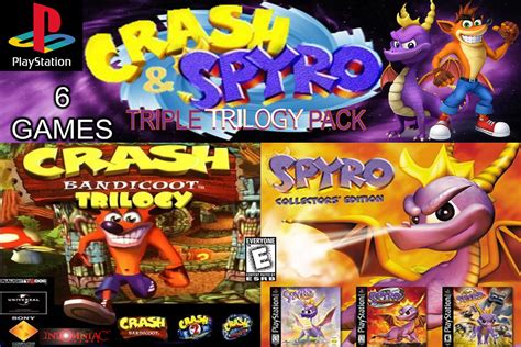 Crash And Spyro Ps1 Trilogy Pack By Dwayb On Deviantart