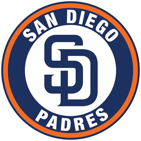 San Diego Padres Logo Circle Logo Vinyl Decal Sticker 5 Sizes
