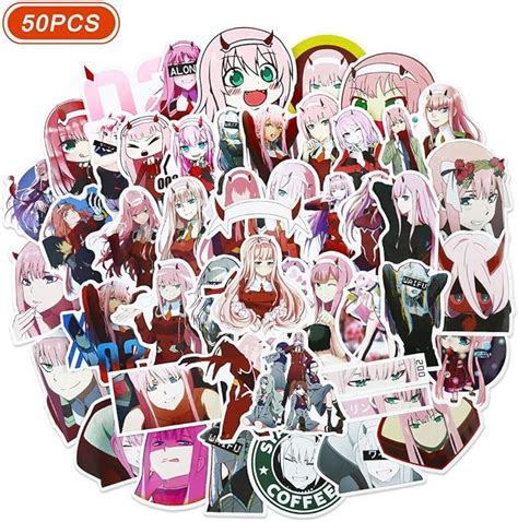 Darling In The Franxx 02 Stickers Anime Stickers For Laptop Zero Two
