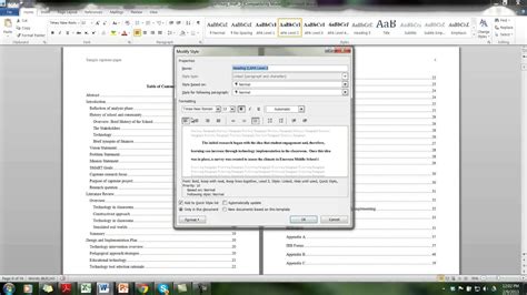 Creating a table of contents examples from basic apa and mla styles. Formatting the Table of Contents in APA - YouTube