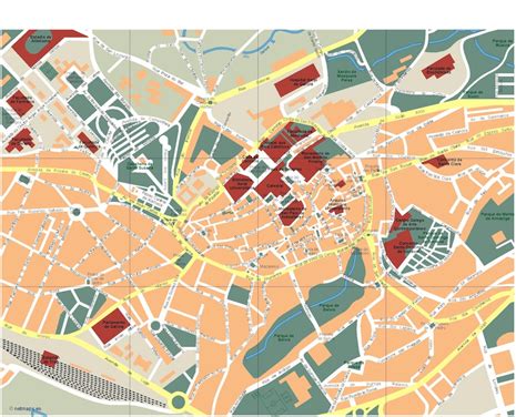 Mapa Santiago De Compostela A City Map Illustrator Eps Vector Maps My Xxx Hot Girl