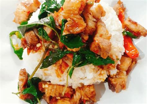 Нормальный рецепт «као пад гай» (khao pad gai ข้าวผัดไก่). KHAO PAD KRA PAO | Single Dish Menu | Thai Meals Delivery