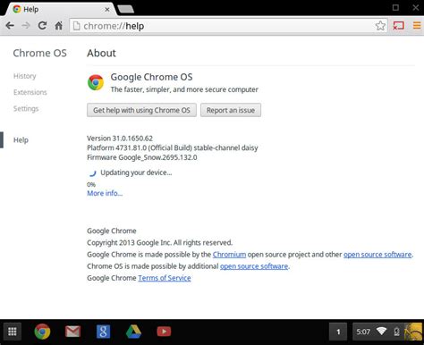 How to update chromebooks and chrome os: Updating the OS of a Chromebook or Chromebox