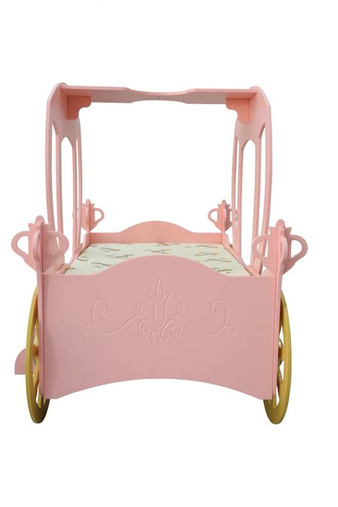 Ruhiger schlaf für sie und ihr kind. Kinderbett Prinzessin Kutsche in Rosa mit Matratze-ROZ ...