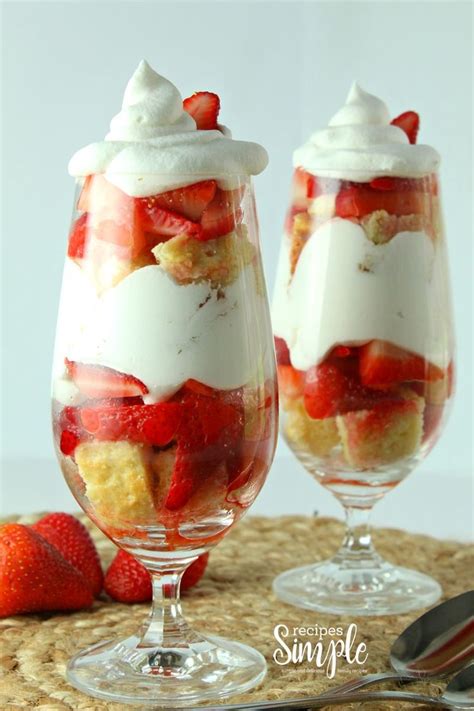 Strawberry Shortcake Parfaits Parfait Desserts Homemade Cakes