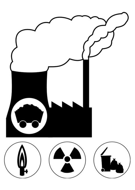 Kleurplaat energiecentrale Afb 25697.