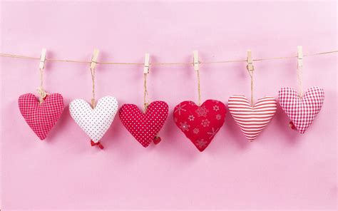 Descargar Fondos De Pantalla El Día De San Valentín Corazones En Una