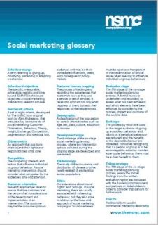 Social Marketing Glossary | The NSMC