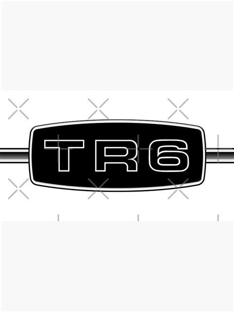 Triumph Tr6 Badge Logo With Cross Bar Cap For Sale By Cellularsong