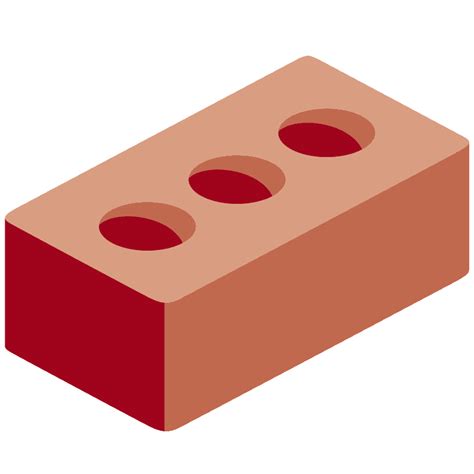 Brick emoji clipart. Free download transparent .PNG | Creazilla png image