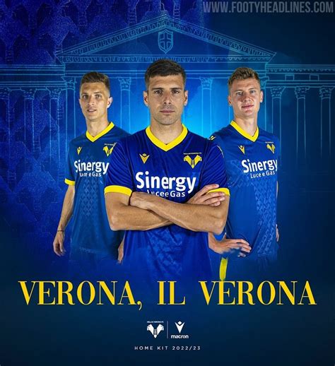 Hellas Verona 22 23 Home Kit Released Footy Headlines