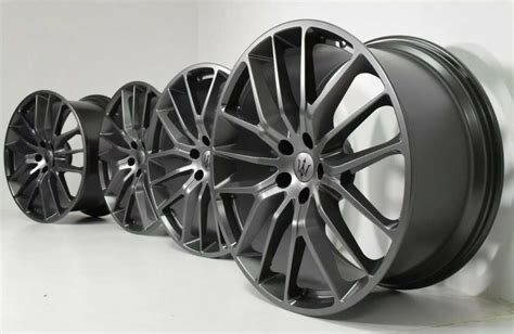 Maserati Ghibli Quattroporte Titano Factory Oem Wheels Rims Titanium Gray Factory Wheel