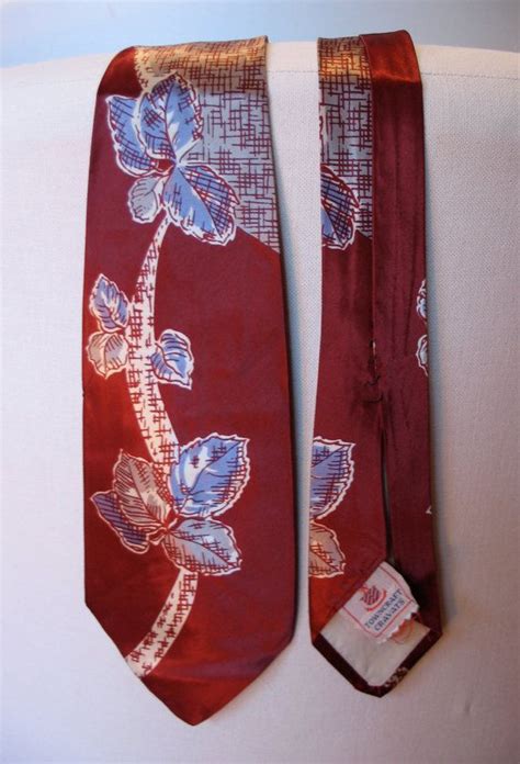 Reserved For Shawn Vintage 1940s Necktie Satin Rayon Etsy Australia Vintage Mens Fashion