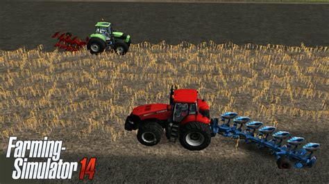 Fs14 Farming Simulator 14 Two Plow In Same Field Timelapse 306 Youtube