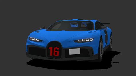 Toon Bugatti Chiron Pur Sport Download Free 3d Model By Lepointbat