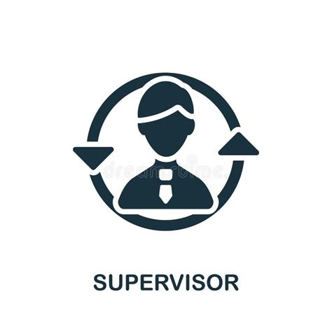 Icono De Supervisor Elemento Simple De La Colección De Administración