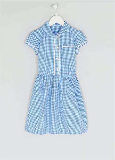 Girls Blue Gingham School Dress 3 14yrs Blue Gingham School Dress
