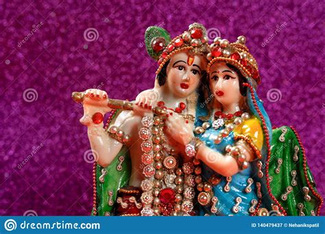 Lord Krishna Und Radha Indischer Gott Stockbild Bild Von Mythologie Lord 140479437