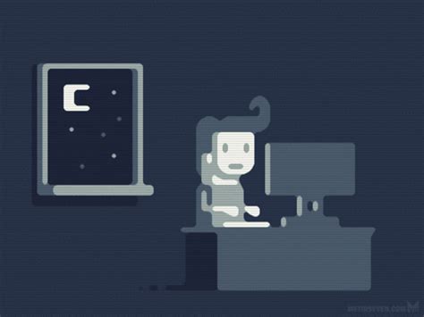 Svg graphics can be animated using animation elements. Night Programming GIF by Metin Seven | Funny Tech ...