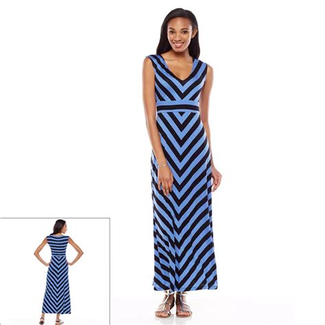 Apt 9® Striped Maxi Dress Womens