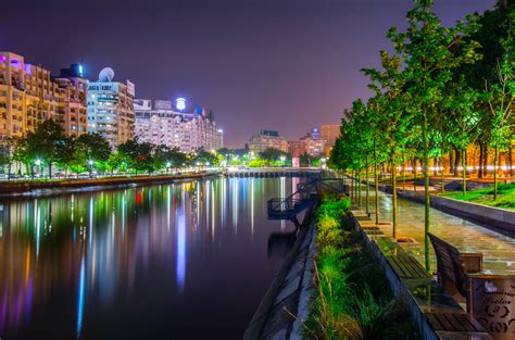 Free Images Water Skyline Night City River Canal Cityscape Downtown Dusk Evening