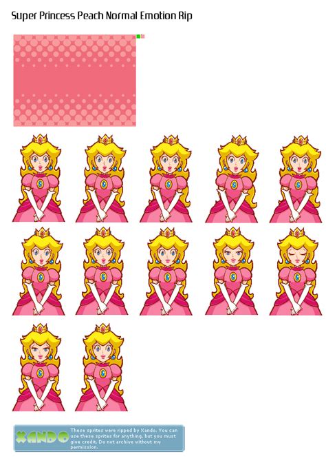 Super Mario World Princess Peach Sprite