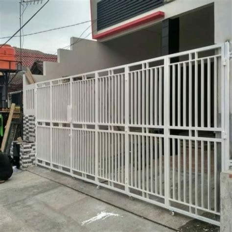 Sliding folding gate 《pintu pagar dorong lipat》. Jual pintu pagar lipat dan kerangkeng - Kota Bekasi ...