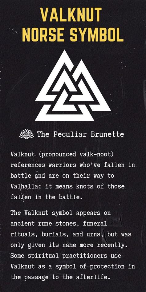 Norse Symbol Valknut Meaning Norse Symbols Norse Mythology Tattoo Norse