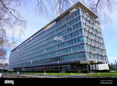 Geneva Switzerland 5 Apr 2019 Exterior View Of The Building Of The