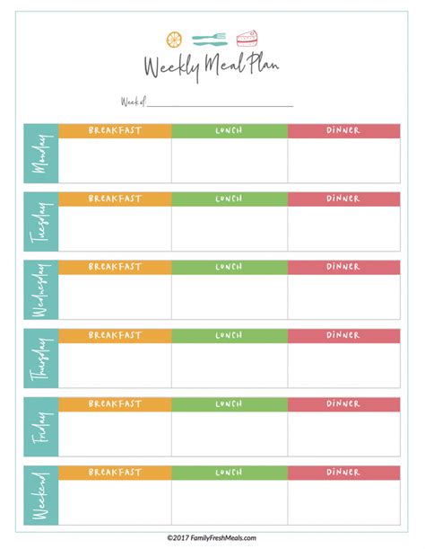 Healthy meal plans is a free resource for finding healthy recipes to cook in your. Printable Meal Planner | room surf.com