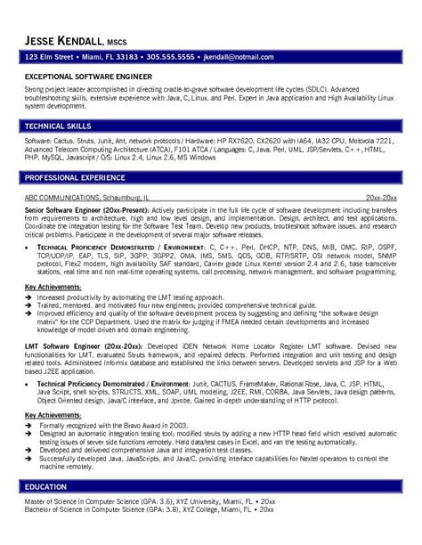 For the software engineers here we are enlisted few best software resume templates. Start Your Career Today: Resume Examples for Software ...