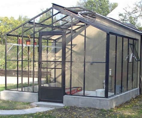 Gable End Attached Greenhouse Advance Greenhouses