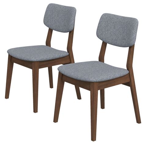 Reviews For Ashcroft Furniture Co Aria Mid Century Modern Gray Fabric Dining Chair Set Of