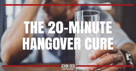 The 20 Minute Hangover Cure