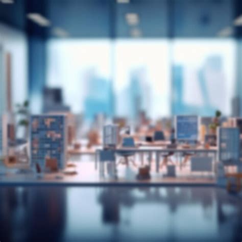 Premium Photo Abstract Blurred Office Interior Room