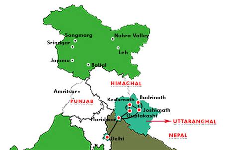 0000034537 Badrinath Kedarnath Tour Map B 